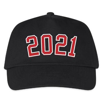 Sport Geburtsjahr 2021 - Kinder Basecap - Schwarz - Vorne