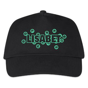 Lisabet als Lustig - Kinder Basecap - Schwarz - Vorne