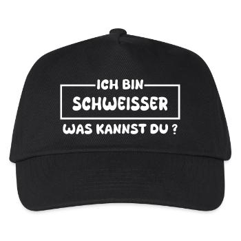 Schweisser - Kinder Basecap - Schwarz - Vorne