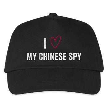 Ich liebe meinen chinesischen Spion - Kinder Basecap - Schwarz - Vorne