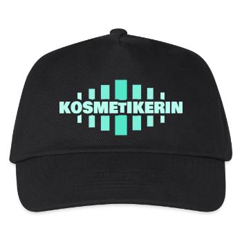 Geschenk für Kosmetikerin - Kinder Basecap - Schwarz - Vorne