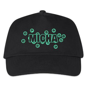 Lustig Micha - Kinder Basecap - Schwarz - Vorne