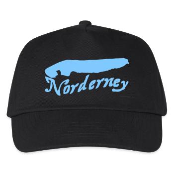 Norderney Tattoo - Kinder Basecap - Schwarz - Vorne