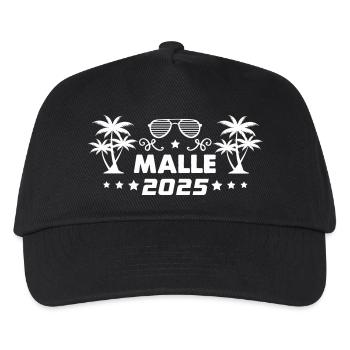 malle 2025 mallorca - Kinder Basecap - Schwarz - Vorne