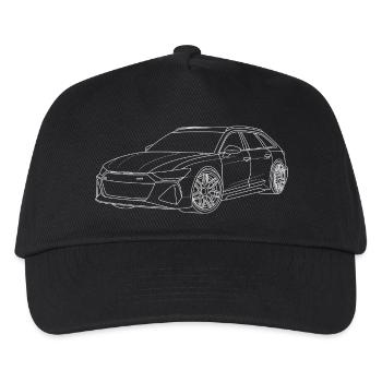 Auto Outline white - Kids’ Baseball Cap - black - Front