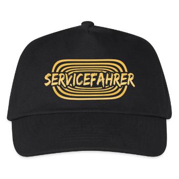 Geschenk für Servicefahrer - Kinder Basecap - Schwarz - Vorne