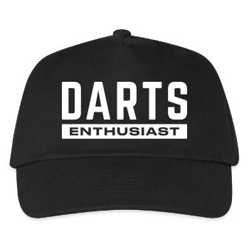 Dartboard Dartpfeile Geschenk Spruch Darts Sport - Kinder Basecap - Schwarz - Vorne