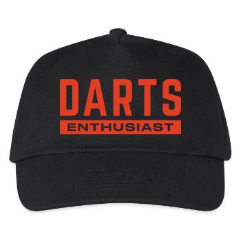 Dartboard Dartpfeile Geschenk Spruch Darts Sport - Kinder Basecap - Schwarz - Vorne