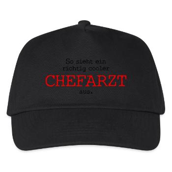 So sieht ein richtig cooler Chefarzt aus. - Kinder Basecap - Schwarz - Vorne