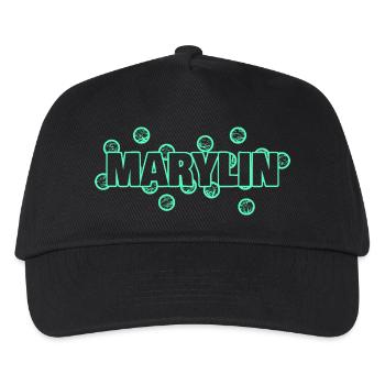 Geschenk für Marylin - Kinder Basecap - Schwarz - Vorne