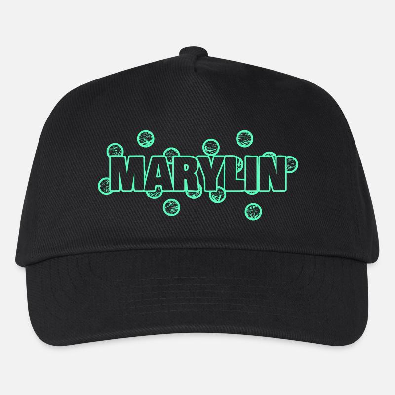 Geschenk für Marylin - Kinder Basecap - Schwarz