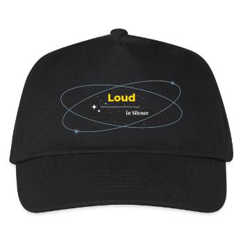 Loud in Silence dunkles Shirt - Kinder Basecap - Schwarz - Vorne