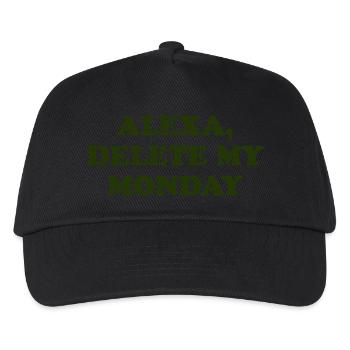 Alexa, Delete My Monday Quote - Kids’ Baseball Cap - black - Front