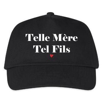 Telle mère tel fils. Cadeau mère fils - Casquette de baseball Enfant - noir - Devant
