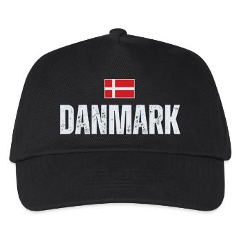 Danish pride, proud Dane - Kids’ Baseball Cap - black - Front