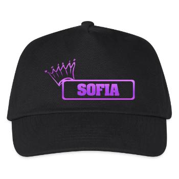 Cadeau pour Sofia - Casquette de baseball Enfant - noir - Devant