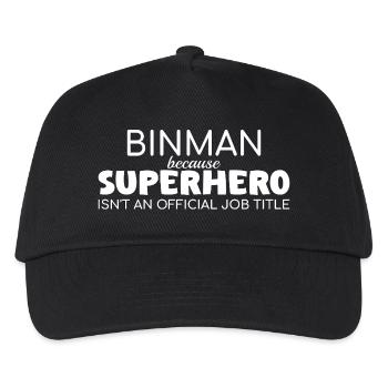 Binman Superhero - Kinder Basecap - Schwarz - Vorne