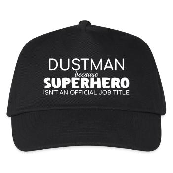 Dustman Superhero - Kinder Basecap - Schwarz - Vorne