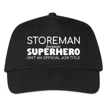 Storeman Superhero - Kids’ Baseball Cap - black - Front
