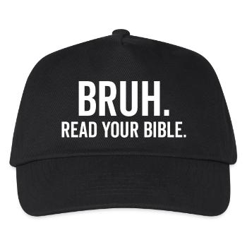 Bruh, lies deine Bibel - Kinder Basecap - Schwarz - Vorne