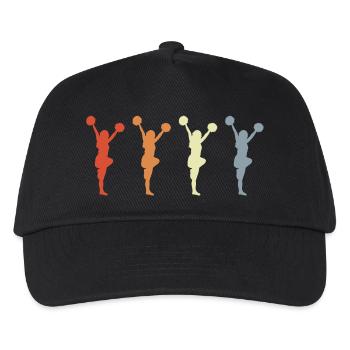 Cheerleader Drawing - Kids’ Baseball Cap - black - Front