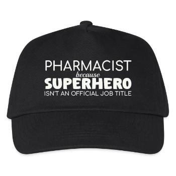 Pharmacist Superhero Apotheke - Kinder Basecap - Schwarz - Vorne