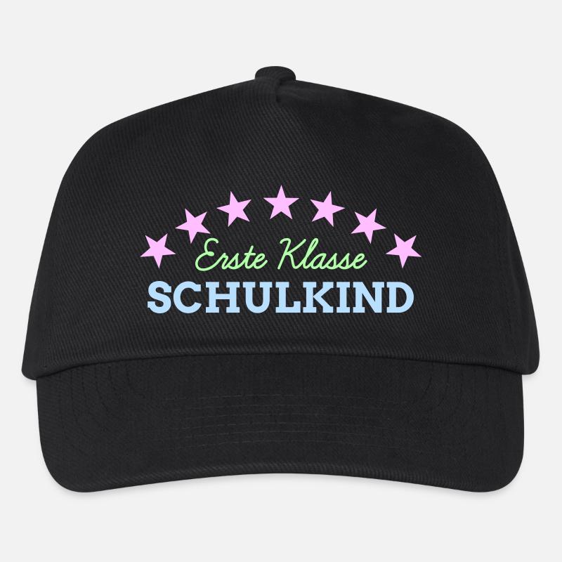 1. Klasse Schulkind Einschulung Schulbeginn - Kinder Basecap - Schwarz