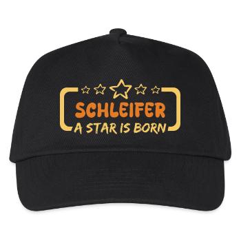 Schleifer als Held - Kinder Basecap - Schwarz - Vorne