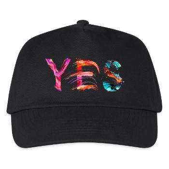 – Déclaration colorée pour la liberté et la créativité - Casquette de baseball Enfant - noir - Devant