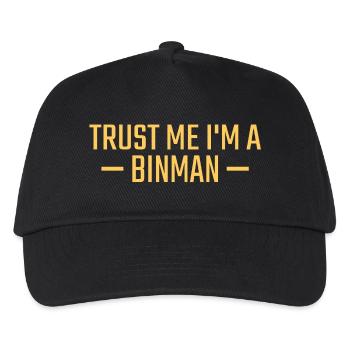 Binman Trust me - Kids’ Baseball Cap - black - Front