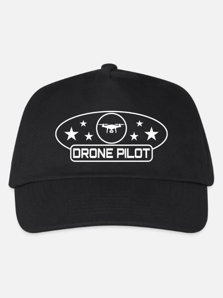 Drone Pilot Drohne - Kinder Basecap - Schwarz