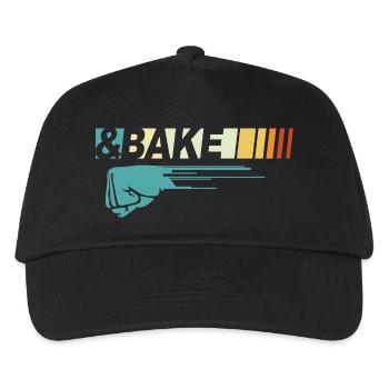 Lustiges Paar Shake N Bake - Geschenk für Autorennen-Liebhaber - Kinder Basecap - Schwarz - Vorne
