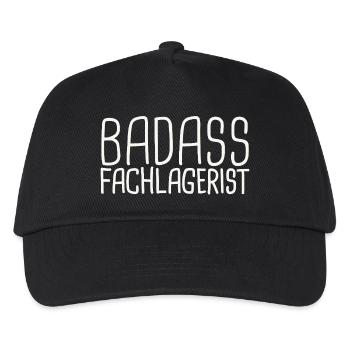 Fachlagerist Badass - Kinder Basecap - Schwarz - Vorne