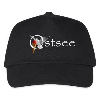 Ostsee Möwe Eisräuber Raubvogel - Kinder Basecap - Schwarz - Vorne