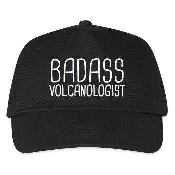 Volcanologist Badass Volcanology - Kinder Basecap - Schwarz - Vorne