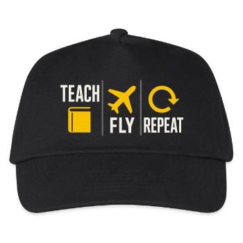 Flight Instructor Cfi Pilot Aviation Instructor - Kids’ Baseball Cap - black - Front