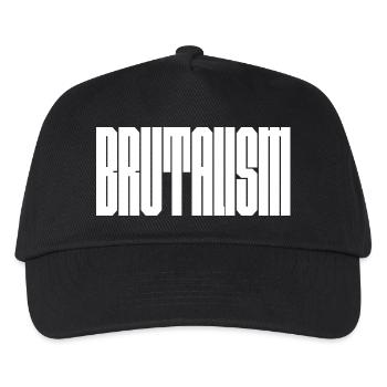 Mutiges Brutalismus-Logodesign - Kinder Basecap - Schwarz - Vorne
