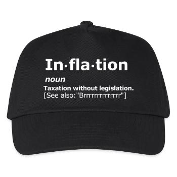 Libertarian Inflation Definition. - Kids’ Baseball Cap - black - Front