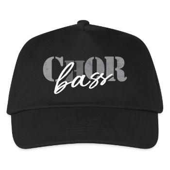 Basse de chœur - Casquette de baseball Enfant - noir - Devant