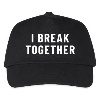 I Break Together Denglish - Kinder Basecap - Schwarz - Vorne