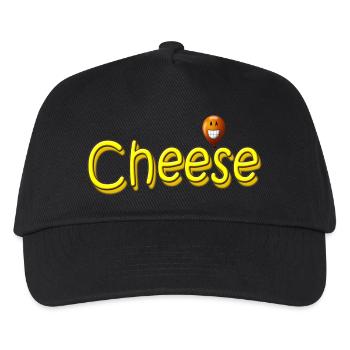 cheese - Kids’ Baseball Cap - black - Front