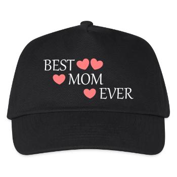 Cadeau pour la fête des mères : Idée de cadeau pour la fête des mères - Casquette de baseball Enfant - noir - Devant