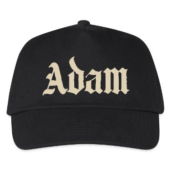 Adam Gothic Script Tee - Kids’ Baseball Cap - black - Front