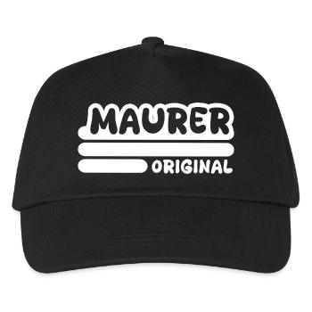 Maçon - Casquette de baseball Enfant - noir - Devant