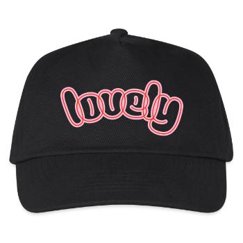 Joli logo en écriture néon - Casquette de baseball Enfant - noir - Devant