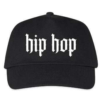 Hip Hop Gothic Blackletter - Casquette de baseball Enfant - noir - Devant