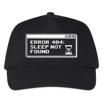 404 Sleep Not Found Pixel - Kids’ Baseball Cap - black - Front