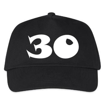 30 - Kinder Basecap - Schwarz - Vorne