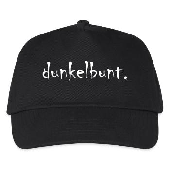dunkelbunt - Kinder Basecap - Schwarz - Vorne