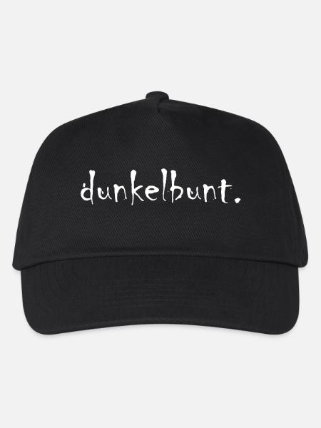 dunkelbunt - Kinder Basecap - Schwarz